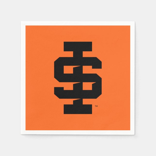 Idaho Staat University Bold Bengals Logo Serviette (Vorderseite)