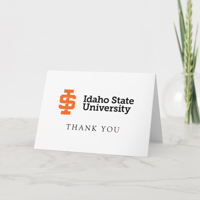 Idaho Staat University Offizielles Logo-Design Dankeskarte (Vorderseite)