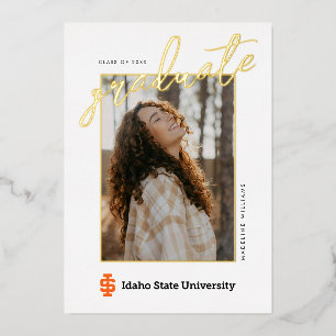 Idaho Staat University Offizielles Logo-Design Folieneinladung