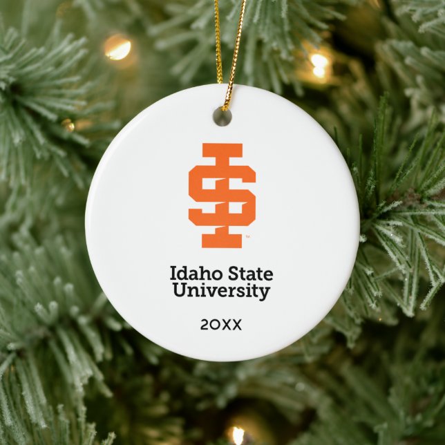 Idaho Staat University Offizielles Logo-Design Keramik Ornament (Baum)