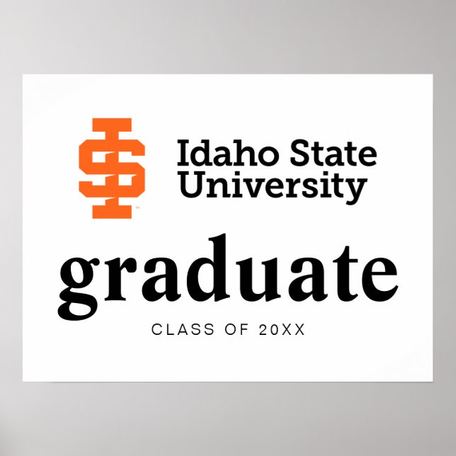 Idaho Staat University Offizielles Logo-Design Poster (Vorne)