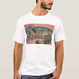 Idaho (Staats-Hauptstadt/Blume) - großer Buchstabe T-Shirt