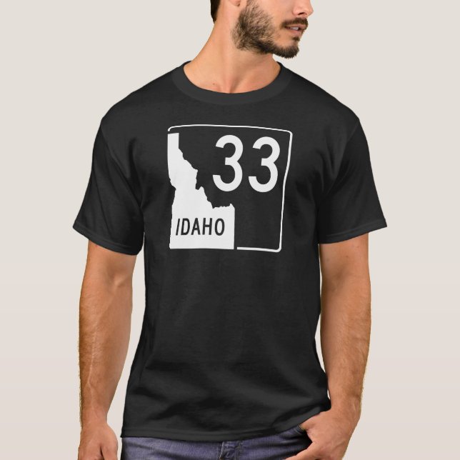 Idaho-Staats-Landstraße 33 T-Shirt (Vorderseite)