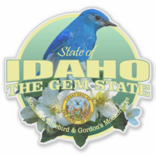 Idaho-Staats-Vogel u. Blume Aufkleber