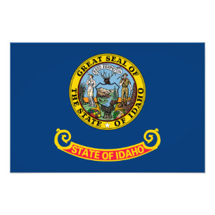 Idaho Staatsflagge Fotodruck