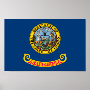 Idaho Staatsflagge Poster