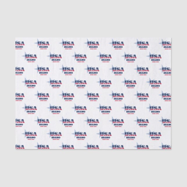 Idaho Staatsstolz Tissue Paper Seidenpapier (Vorderseite)