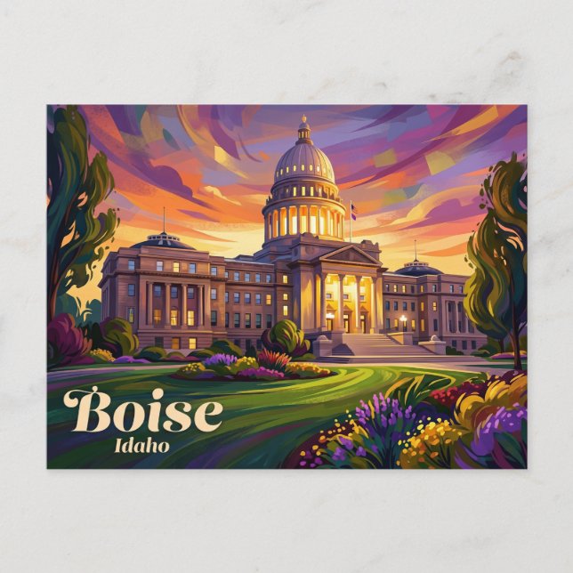 Idaho State Capitol USA Postkarte (Vorderseite)