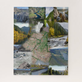 Idaho State Photo Collage 13 Images Jigsaw Puzzle