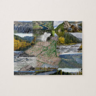Idaho State Photo Collage 13 Picture Jigsaw Puzzle