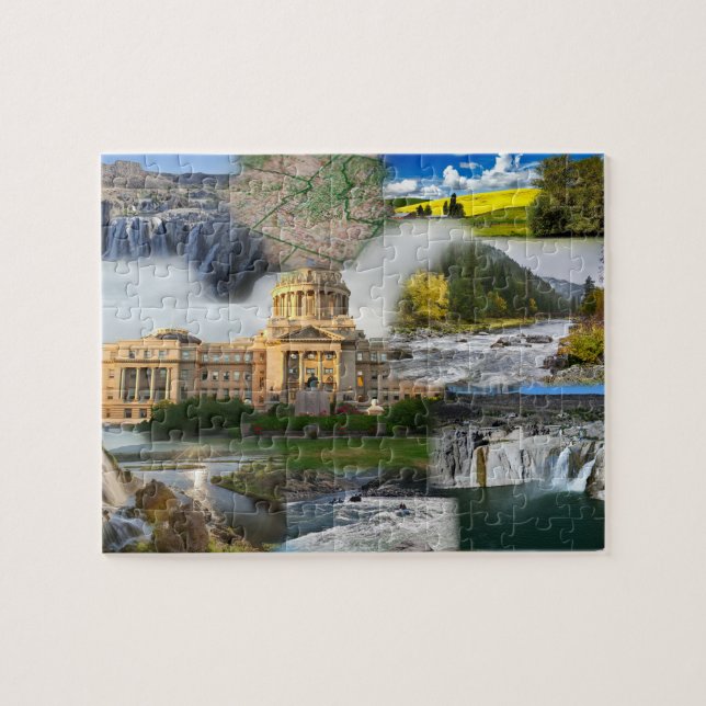 Idaho State Photo Collage 8 Photos Jigsaw Puzzle (Horizontal)