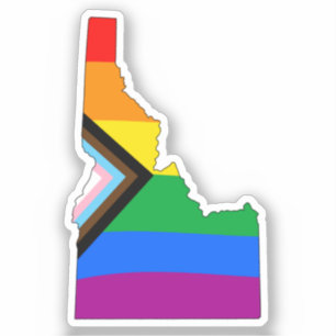 Idaho State Pride LGBTQ Progress Pride Aufkleber