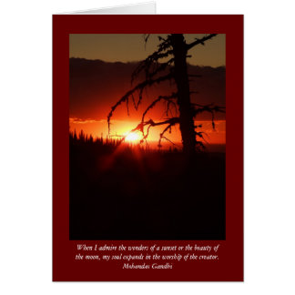 Idaho Sunset Blank Card