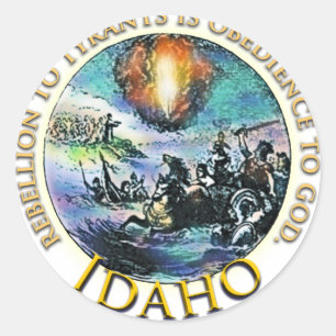 Idaho-Tee-Party-Aufkleber-Sätze Runder Aufkleber
