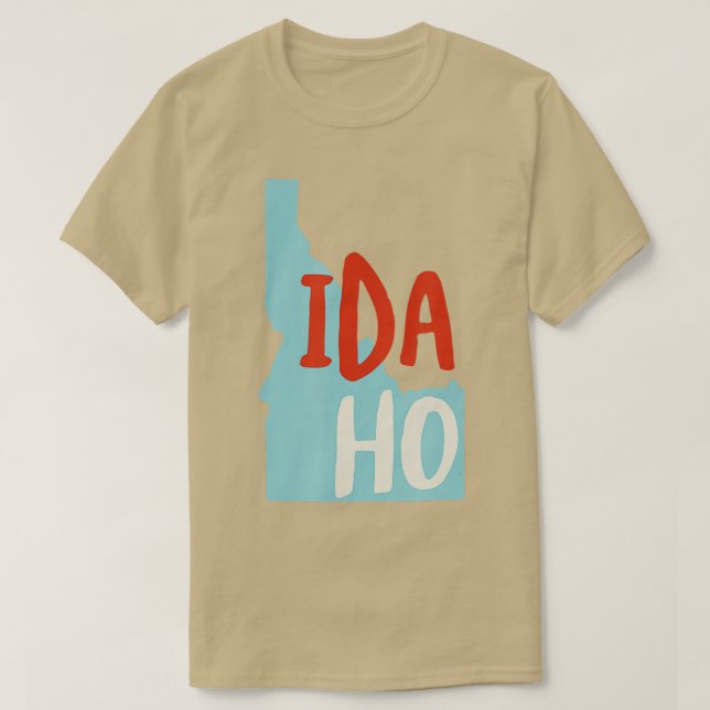 Idaho USA ID Staat von Idaho Souvenir T-Shirt (Design vorne)