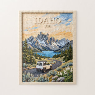 Idaho USA Roadtrip Vintage 3D Texturlandschaft