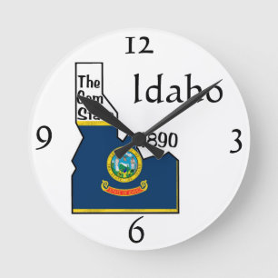 Idaho-Wanduhr Runde Wanduhr