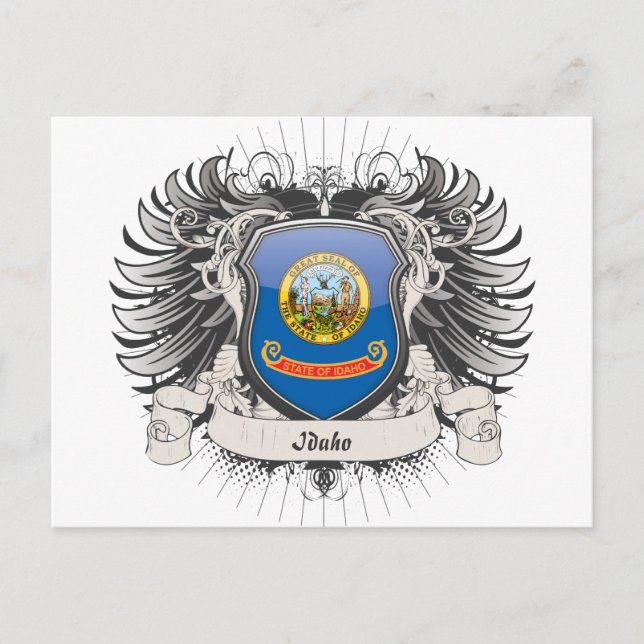 Idaho Wappen Postkarte (Vorderseite)