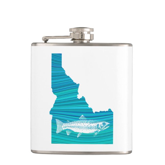 Idaho Wave Angelns Flachmann (Vorderseite)