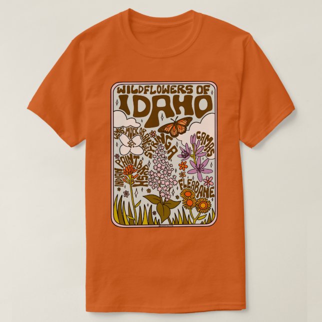 Idaho Wildblumen T-Shirt (Design vorne)