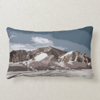 Idaho-Winterszenen-Ausschnitt-Design Lendenkissen