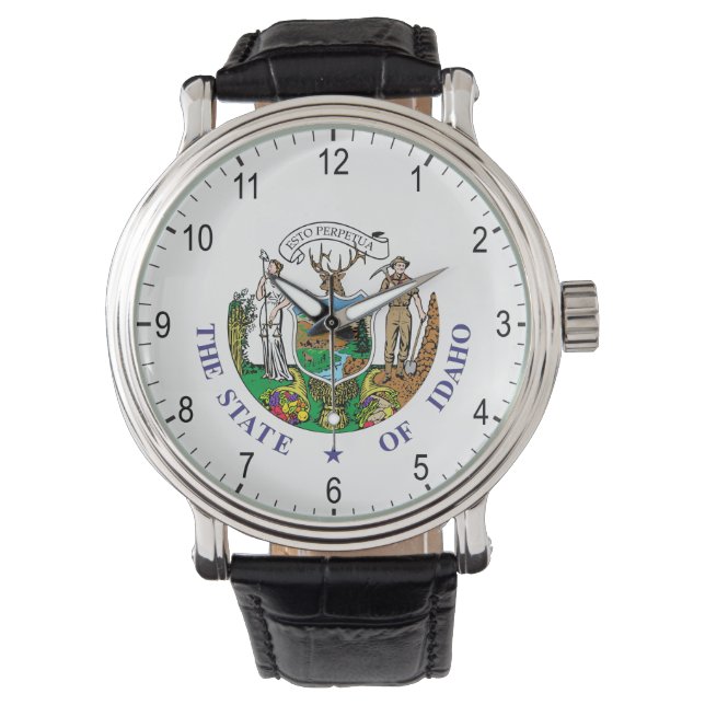 Idaho-Zeichen Armbanduhr (Vorderseite)