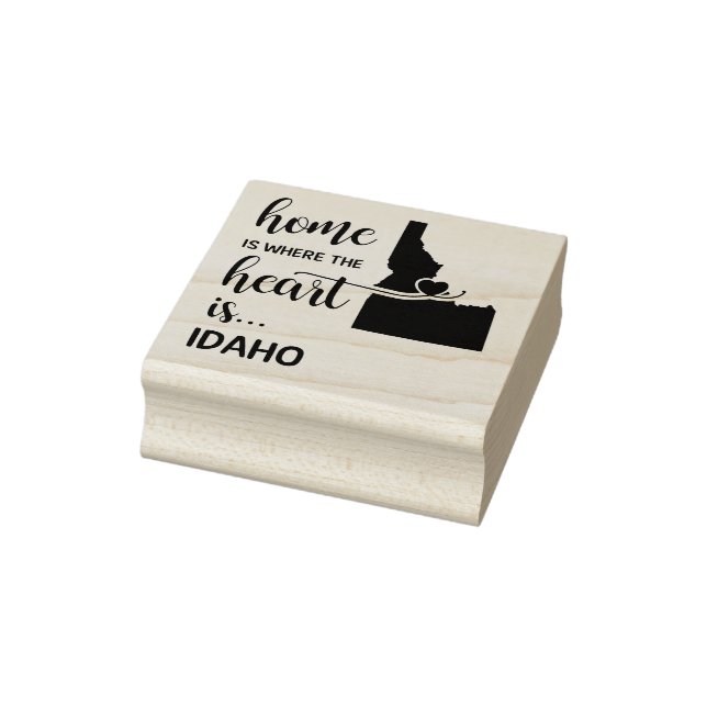 Idaho Zuhause ist das Herz Gummistempel (Stempel)