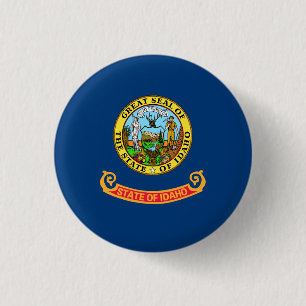 Idahoan-Flagge, Flagge von Idaho Button