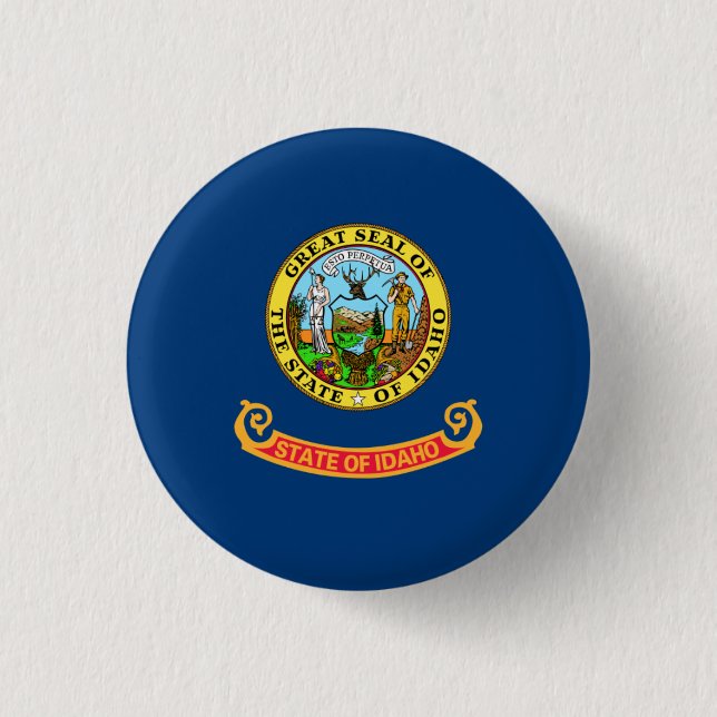 Idahoan-Flagge, Flagge von Idaho Button (Vorderseite)