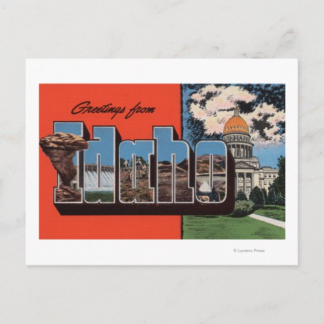 IdahoGroße BriefszenenIdaho Postkarte (Vorderseite)