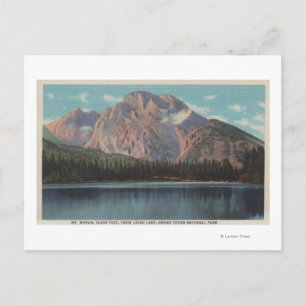 IdahoSicht auf den Mt. Moran vom Leichsee Idaho Postkarte