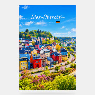 Idar-Oberstein, Deutschland - Bunte Stadt Acrylschild