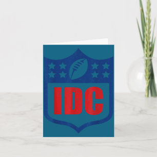 Idc American Football lustig, ist mir egal Footbal Karte