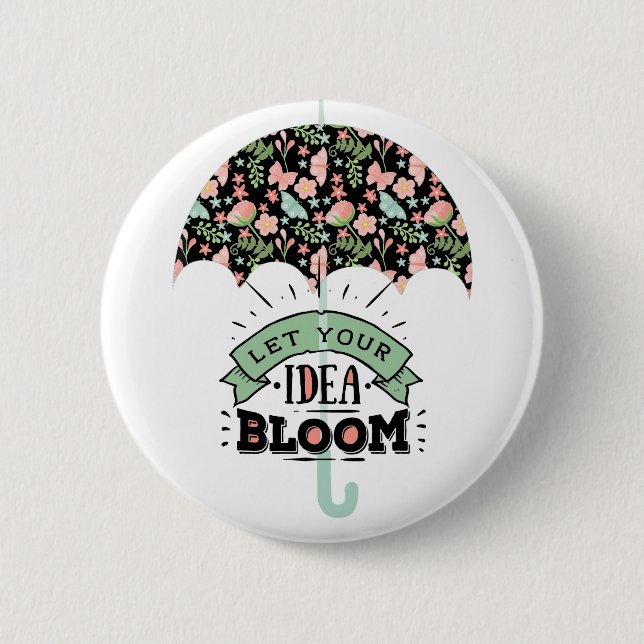 Idea Bloom Umbrella Button (Vorderseite)