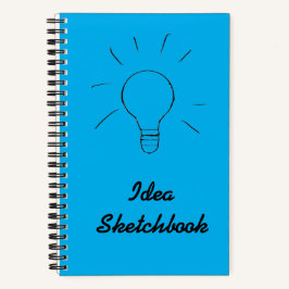 Idea Blue Sketchbook Notebook Notizbuch
