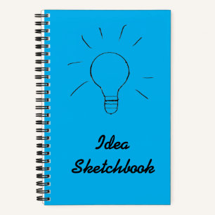 Idea Blue Sketchbook Notebook Notizbuch