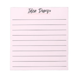 Idea Dump Notepad - Abklingideen Notizblock