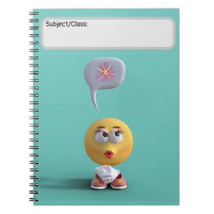 "Idea Emoji" (Aquamarines Notebook) Notizblock