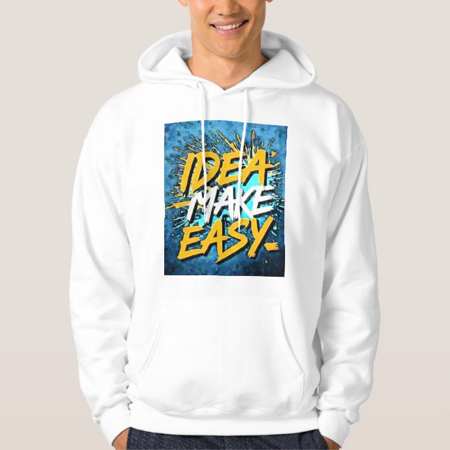 IDEA MACHT LEICHT HOODIE (Vorderseite)