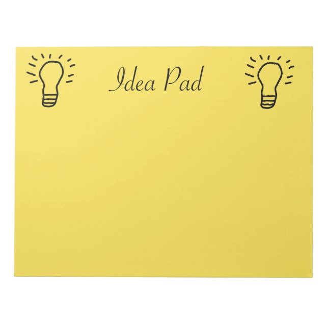 Idea Pad Yellow Notizblock (Vorderseite)