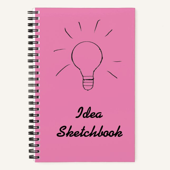 Idea Pink Sketchbook Notizbuch (Vorderseite)