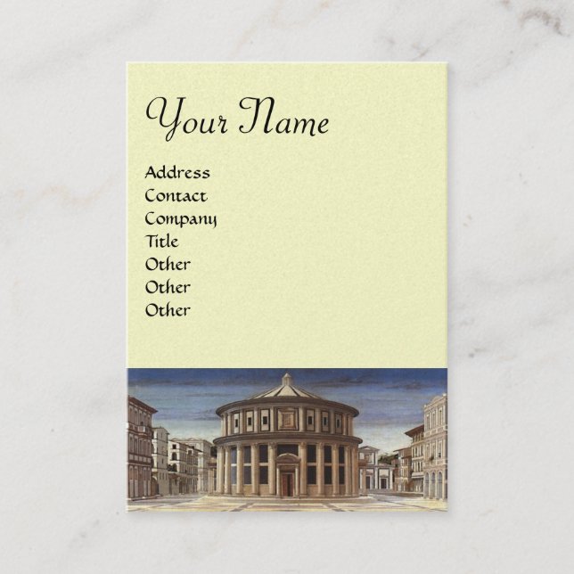 IDEAL CITY Architectur Cream Pearl Metallic Visitenkarte (Vorderseite)