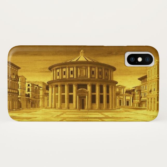 IDEAL CITY Renaissance Architecture ,Gelb gelb Case-Mate iPhone Hülle (Rückseite (Horizontal))