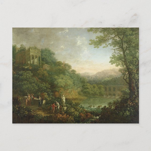 Ideal Landschaft, 1776 Postkarte (Vorderseite)