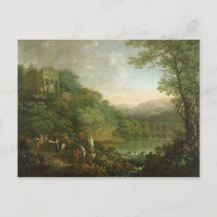 Ideal Landschaft, 1776 Postkarte