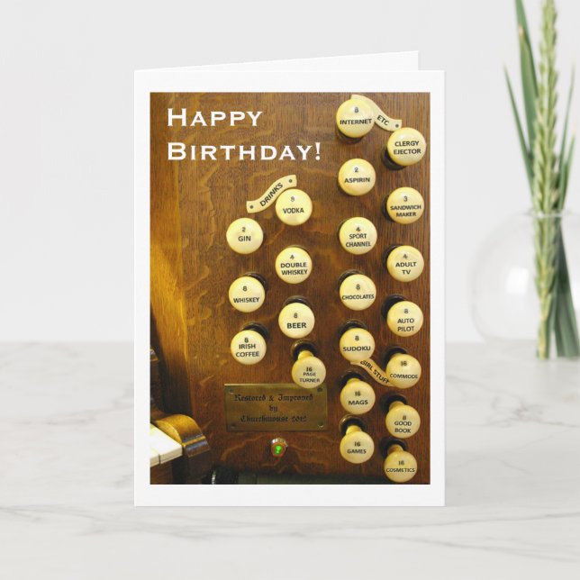 Ideal organ birthday card karte (Vorderseite)