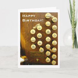 Ideal organ birthday card karte