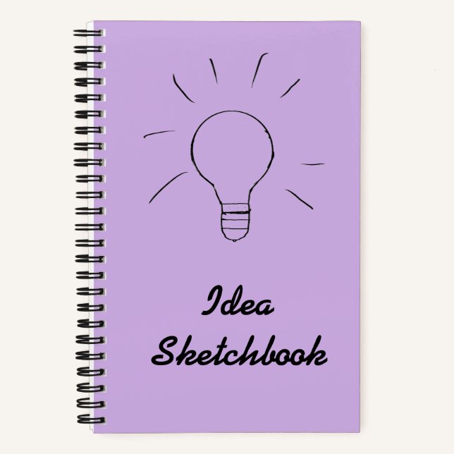 Ideale Light Lila Sketchbook Notebook Notizbuch (Vorderseite)