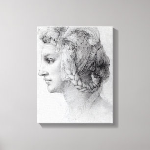 Idealer Kopf einer Frau, c.1525-28 Leinwanddruck
