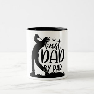 Idealer Vater nach Par/Golf Zweifarbige Tasse